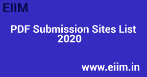PDF Submission Sites List